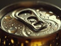 Close-up of Beverage Can with Condensation