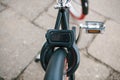 Bicycle Lock Code system. Royalty Free Stock Photo