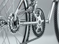 Close-Up of Bicycle Gear and Chain Royalty Free Stock Photo