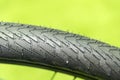 Close-up of the bicycle tire Royalty Free Stock Photo