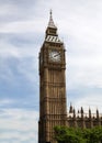 Close up of Big Ben Clock Tower Against Blue Sky England United Kingdom Royalty Free Stock Photo