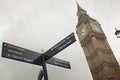 Close up of the Big Ben clock tower in London Royalty Free Stock Photo