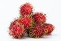 Close up of big group rambutan fruits Royalty Free Stock Photo