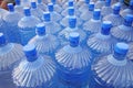 Close up of water bottles