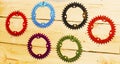 Bike chainrings and rear sprocket silhouettes