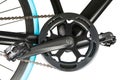 Close up of bike crankset chainring and pedals