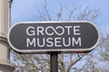Close Up Billboard Groote Museum At Artis Amsterdam The Netherlands 27-4-2023