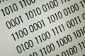 Close up of binary code Royalty Free Stock Photo