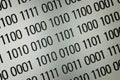 Close up of binary code Royalty Free Stock Photo