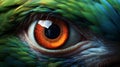 Super Realistic Parrot Eye Illustration In Cryengine Style