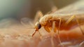 close up biting flea macro Royalty Free Stock Photo