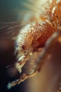 close up biting flea macro Royalty Free Stock Photo