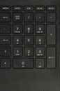 Close-up black color laptop computer keyboard Royalty Free Stock Photo