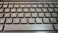 Close-up of Black Computer Keyboard with Functional Keys and Numeric Row Royalty Free Stock Photo