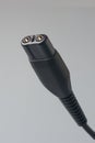 close-up of black electric plug isolated Royalty Free Stock Photo