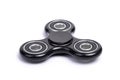 Close-up of black fidget spinner