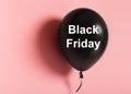 Close up of black friday concept balloon with white text Royalty Free Stock Photo