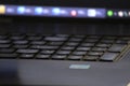 Close-up of a black laptop keyboard (Keypad)