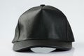 Close up of black leather hat Royalty Free Stock Photo