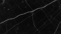 Close-up of a black marble surface with intricate white veining and natural cracks creating a textured pattern Royalty Free Stock Photo