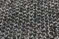 Close up of black plastic bubbles on a bubble wrap Royalty Free Stock Photo