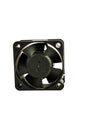 Close up of a black plastic exhaust fan, in a white background Royalty Free Stock Photo