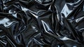 Close up of black plastic material highlighting texture and surface detail Royalty Free Stock Photo