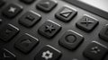 Close up of a black remote control with a star button Royalty Free Stock Photo