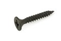 Close up black screw isolated on white background with clipping path Royalty Free Stock Photo