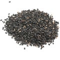 Close-up on a black sesame seeds Royalty Free Stock Photo