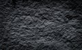 Black slate stone surface or dark gray granite in rough  seamless frame on background Royalty Free Stock Photo