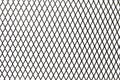 Close up Black Steel Net Cage for texture isolate on white background