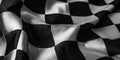 A close up of a black and white checkered cloth Royalty Free Stock Photo