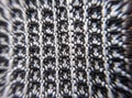 Close-up of black white texture fabric cloth textile background Royalty Free Stock Photo