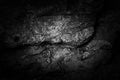 Close-up black worn textured stone surface background. Rock texture detail Royalty Free Stock Photo