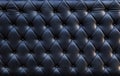 Close up of blackish luxury sofa leather texture use as textured