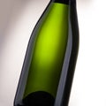 Close-up blank champagne bottle Royalty Free Stock Photo