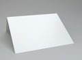 Close up of blank folded leaflet. 3d rendering