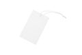 Close up blank price tag isolated on a white background