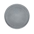 Close up of blank, silver coin Royalty Free Stock Photo