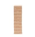 Blocks wooden game jenga isolated on white background Royalty Free Stock Photo