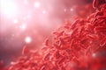 Close up of blood cells in the circulatory system as abstract background with copy space Royalty Free Stock Photo