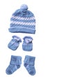 Baby hat gloves sock Royalty Free Stock Photo