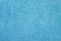 Close up of a blue bath towel, towel texture. Royalty Free Stock Photo