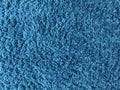 close up blue carpet texture. Cool background Royalty Free Stock Photo