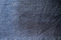 Close up of  blue denim jeans fabric texture background Royalty Free Stock Photo