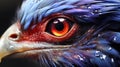 Close up of a blue feathered beak nature beauty in bird