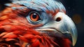 Close up of a blue feathered beak nature beauty in bird