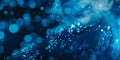 A close up of a blue fiber optic cable Royalty Free Stock Photo