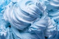 Close up of blue gelato ice cream